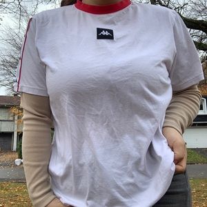 • White kappa shirt•